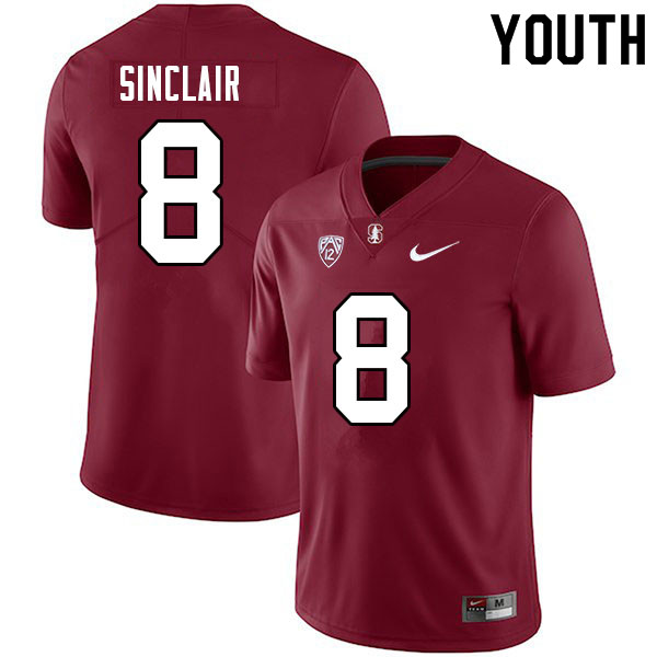 Youth #8 Tristan Sinclair Stanford Cardinal College Football Jerseys Sale-Cardinal